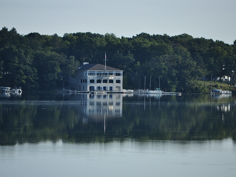 house near the lake